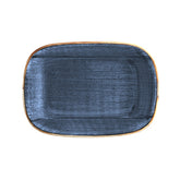 Bonna China Night Blue 6.5" x 4.5" x h:1.5" 12 oz. Rectangular Blue Porcelain Deep Plate (Set of 2)